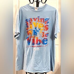 🌈 Saving Lives is a Whole Vibe Tee – Delta Pro Weight – Size XL 🌈